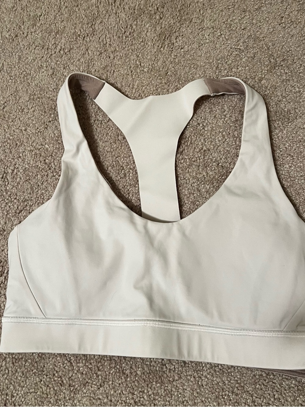 Lululemon white sports bra